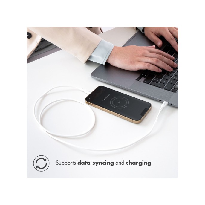 Accezz wall charger met lightning naar usb-c kabel - oplader - mfi certificering - 20 watt - 1 meter - wit Accezz wall charger met lightning naar usb-c kabel - oplader - mfi certificering - 20 watt - 1 meter - wit