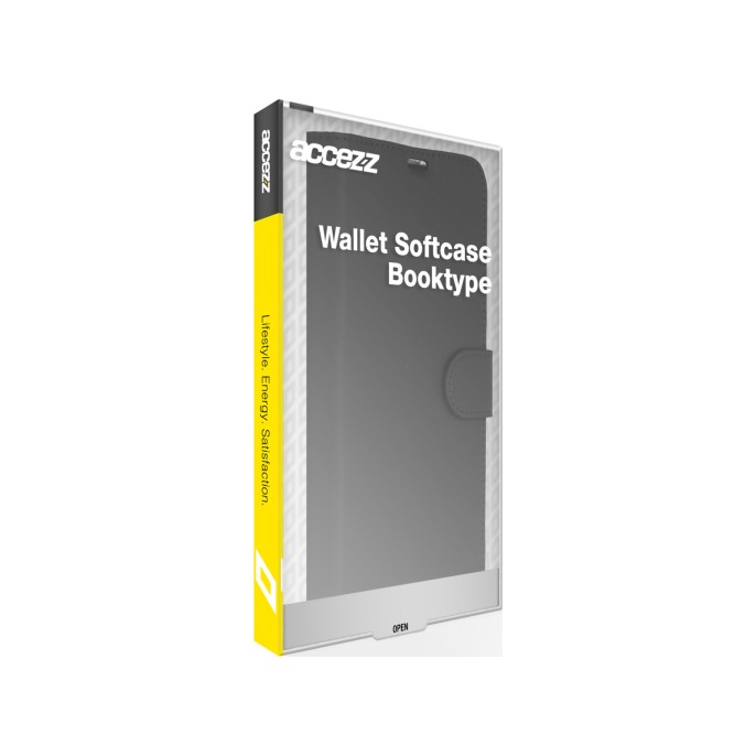 Accezz wallet softcase bookcase iphone 13 mini - zwart Accezz wallet softcase bookcase iphone 13 mini - zwart