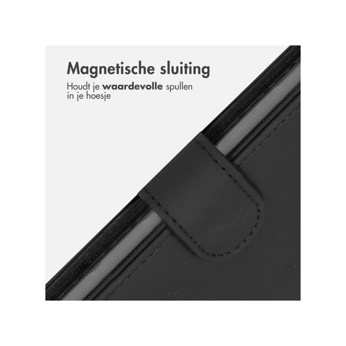 Accezz wallet softcase bookcase iphone 13 mini - zwart Accezz wallet softcase bookcase iphone 13 mini - zwart