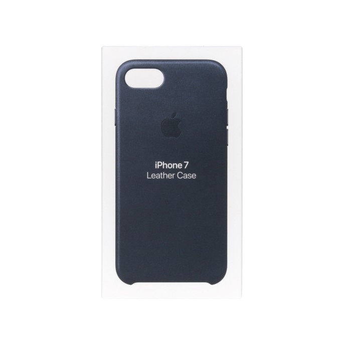 Apple leather backcover iphone se (2022 / 2020) / 8 / 7 - midnight blue Apple leather backcover iphone se (2022 / 2020) / 8 / 7 - midnight blue