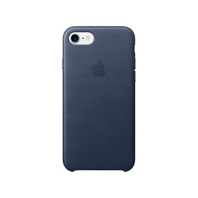 Apple leather backcover iphone se (2022 / 2020) / 8 / 7 - midnight blue Apple leather backcover iphone se (2022 / 2020) / 8 / 7 - midnight blue