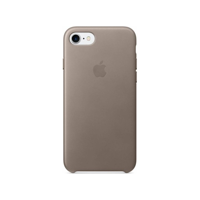 Apple leather backcover iphone se (2022 / 2020) / 8 / 7 - taupe Apple leather backcover iphone se (2022 / 2020) / 8 / 7 - taupe
