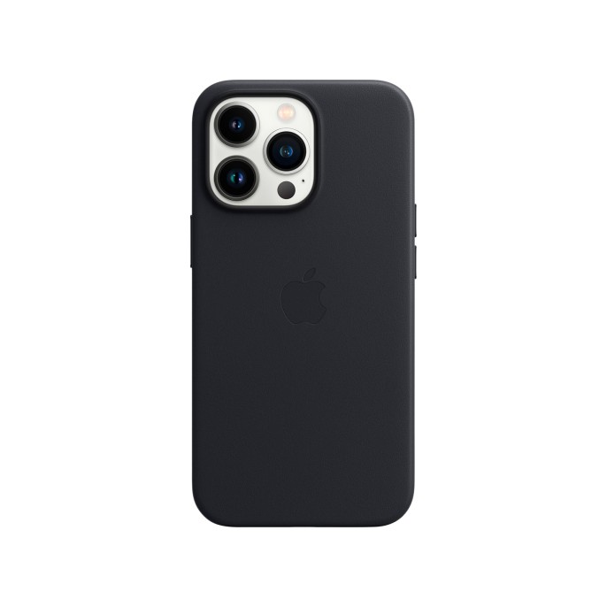 Apple leather backcover magsafe iphone 13 pro - midnight Apple leather backcover magsafe iphone 13 pro - midnight