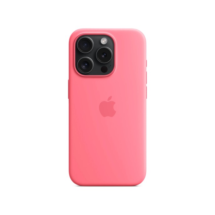 Apple silicone backcover magsafe iphone 15 pro - roze Apple silicone backcover magsafe iphone 15 pro - roze