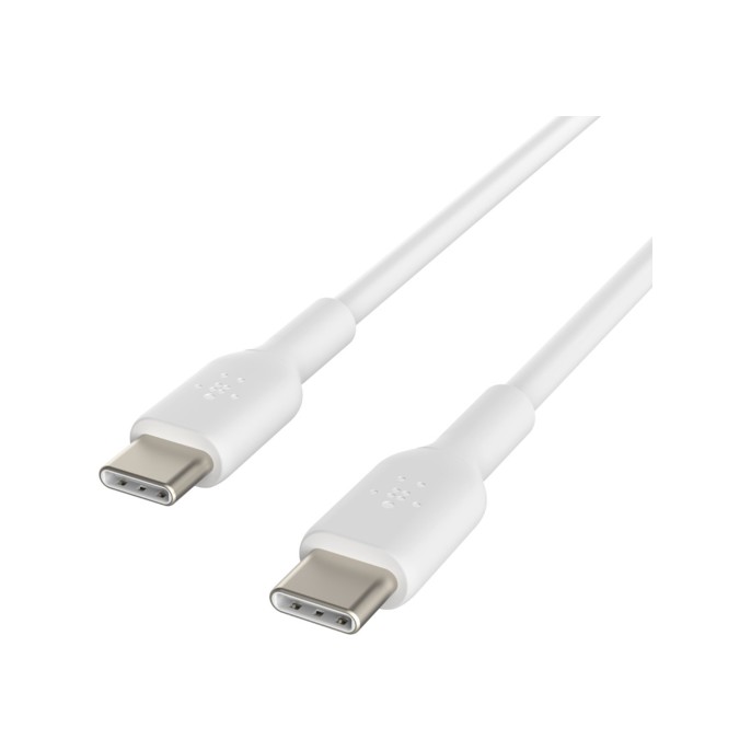 Belkin boost↑charge™ usb-c naar usb-c kabel - 2 meter - wit Belkin boost↑charge™ usb-c naar usb-c kabel - 2 meter - wit