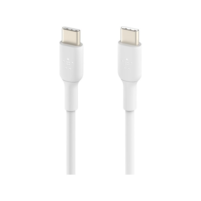 Belkin boost↑charge™ usb-c naar usb-c kabel - 2 meter - wit Belkin boost↑charge™ usb-c naar usb-c kabel - 2 meter - wit