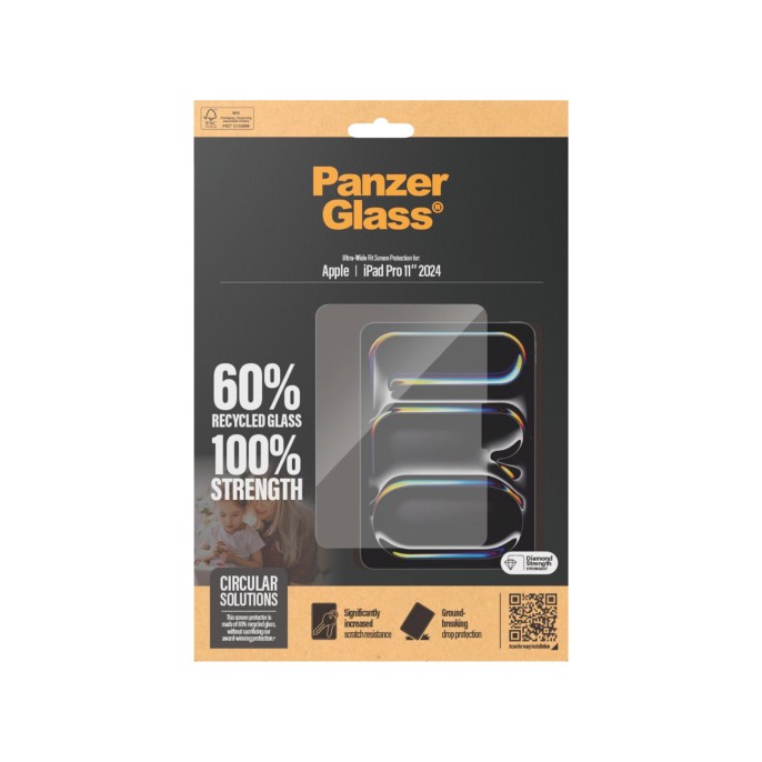 Panzerglass ultra-wide fit screenprotector ipad pro 11 (2024) m4 Panzerglass ultra-wide fit screenprotector ipad pro 11 (2024) m4