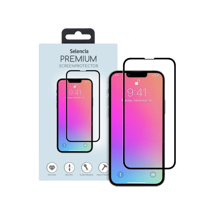 Selencia gehard glas premium screenprotector apple iphone 13 / 13 pro / 14 / 16e Selencia gehard glas premium screenprotector apple iphone 13 / 13 pro / 14 / 16e