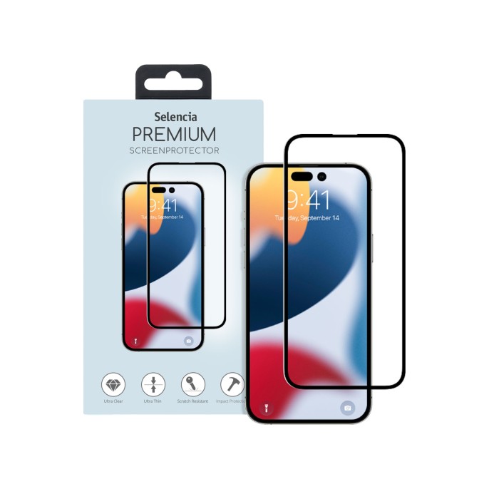 Selencia gehard glas premium screenprotector iphone 14 pro max Selencia gehard glas premium screenprotector iphone 14 pro max
