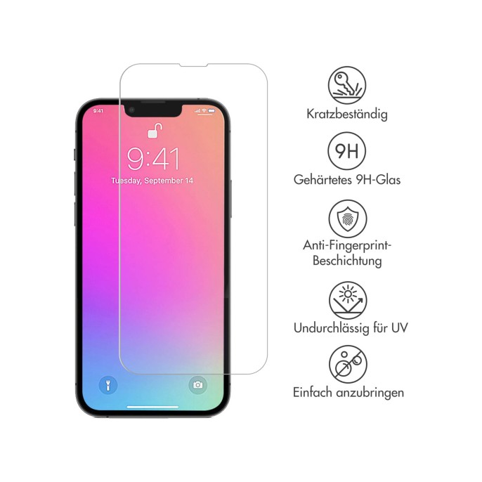 Selencia gehard glas screenprotector apple iphone 13 / 13 pro / 14 / 16e Selencia gehard glas screenprotector apple iphone 13 / 13 pro / 14 / 16e