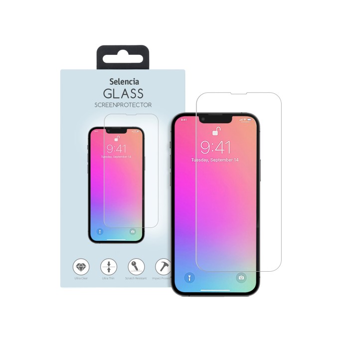 Selencia gehard glas screenprotector apple iphone 13 / 13 pro / 14 / 16e