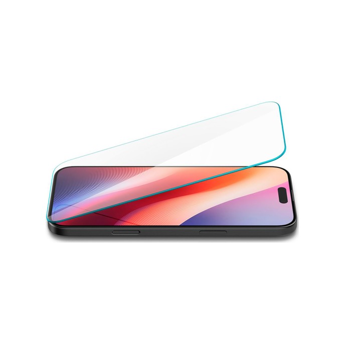 Spigen glastr slim screenprotector + applicator apple iphone 16 / 15 Spigen glastr slim screenprotector + applicator apple iphone 16 / 15