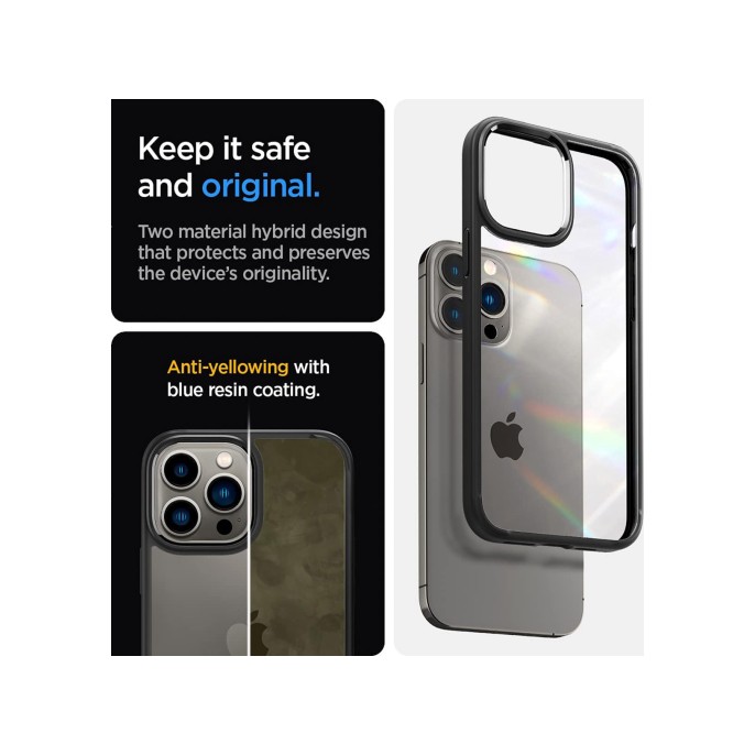 Spigen ultra hybrid backcover apple iphone 13 mini - transparant Spigen ultra hybrid backcover apple iphone 13 mini - transparant