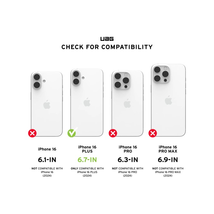Uag monarch backcover apple iphone 16 plus - carbon fiber Uag monarch backcover apple iphone 16 plus - carbon fiber