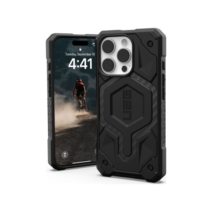 Uag monarch pro backcover iphone 16 pro - carbon fiber Uag monarch pro backcover iphone 16 pro - carbon fiber