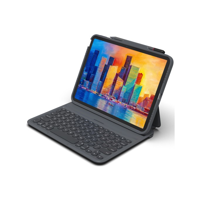 Zagg pro keys keyboard bookcase ipad 11 (2025) 11 inch / ipad 10 (2022) 10.9 inch - zwart / grijs Zagg pro keys keyboard bookcase ipad 11 (2025) 11 inch / ipad 10 (2022) 10.9 inch - zwart / grijs