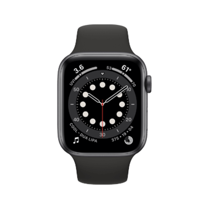 Apple Watch Series 6 40mm Aluminum Black Wifi + 4G Black Sport Band - A-grade Apple Watch Series 6 40mm Aluminum Black Wifi + 4G Black Sport Band - A-grade