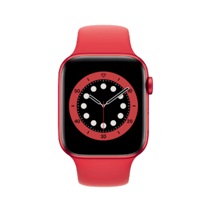 Apple Watch Series 6 40mm Aluminum Red Wifi Red Sport Band - A-grade Apple Watch Series 6 40mm Aluminum Red Wifi Red Sport Band - A-grade