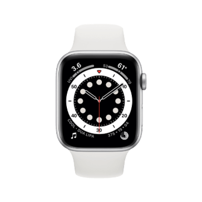Apple Watch Series 6 40mm Aluminum Silver Wifi White Sport Band - B-grade