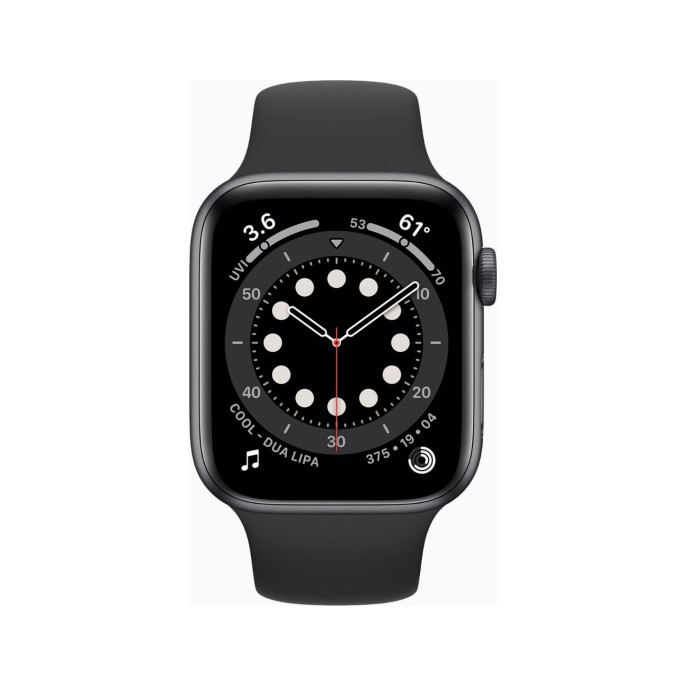 Apple Watch Series 6 44mm Aluminum Black Wifi Black Sport Band - C-grade Apple Watch Series 6 44mm Aluminum Black Wifi Black Sport Band - C-grade
