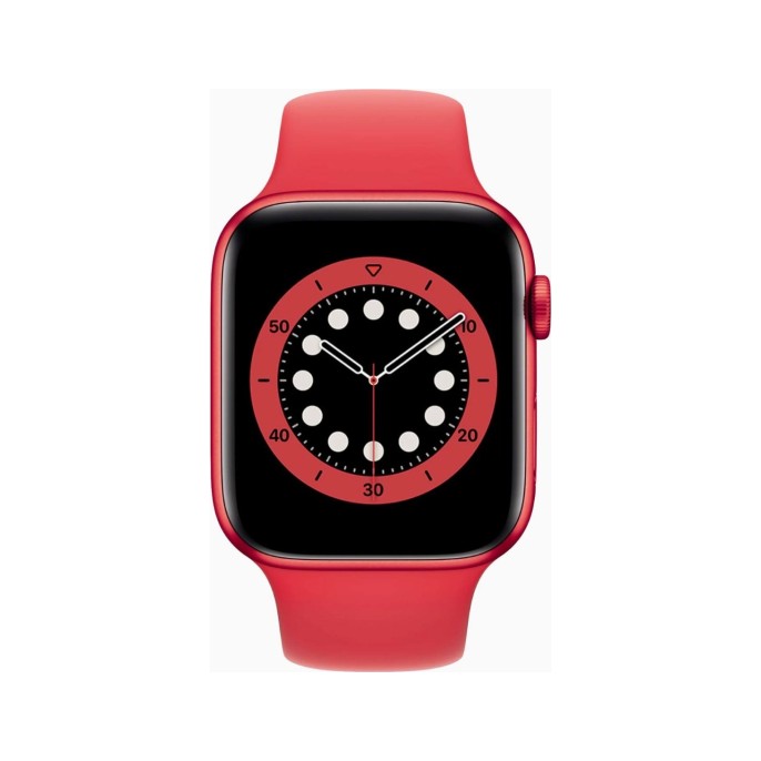 Apple Watch Series 6 44mm Aluminum Red Wifi Red Sport Band - B-grade Apple Watch Series 6 44mm Aluminum Red Wifi Red Sport Band - B-grade