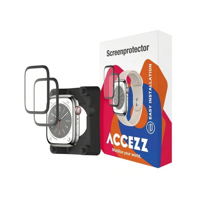 Accezz 2x Screenprotector met applicator Apple Watch Series 10 / 11 - 42 mm