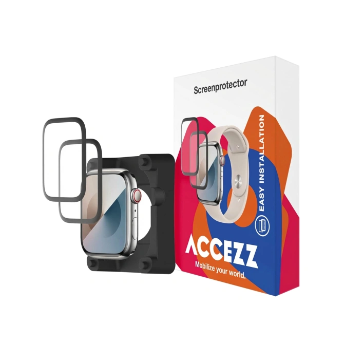 Accezz 2x Screenprotector met applicator Apple Watch Series 10 / 11 - 46 mm