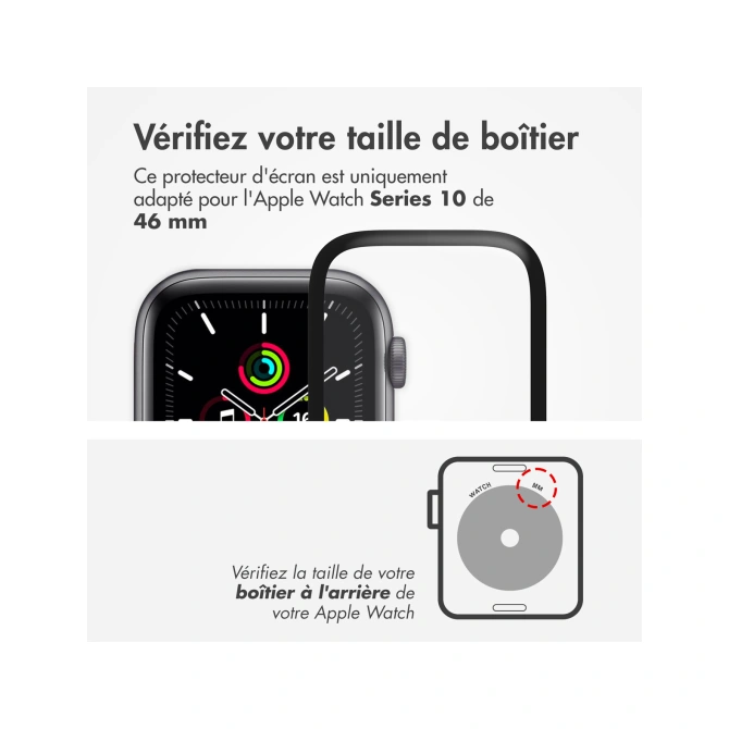 Accezz 2x Screenprotector met applicator Apple Watch Series 10 / 11 - 46 mm