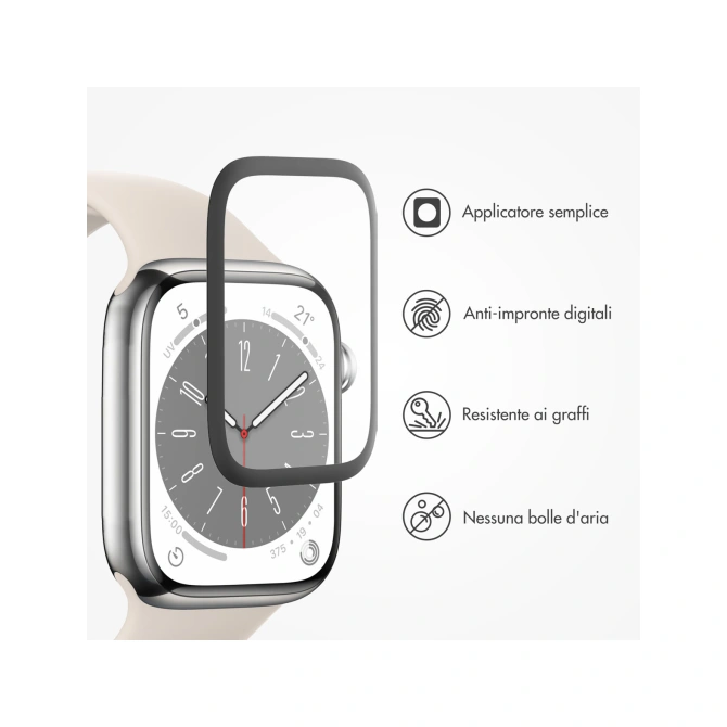 Accezz 2x Screenprotector met applicator Apple Watch Series 10 / 11 - 46 mm