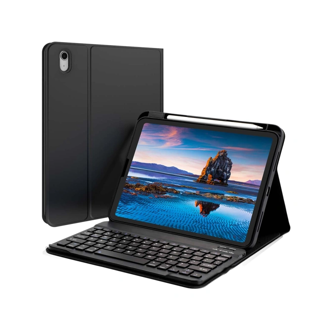 Accezz Bluetooth Keyboard Bookcase Apple iPad 11 (2025) 11 inch A16 / iPad 10 (2022) 10.9 inch - QWERTY / NL - Zwart