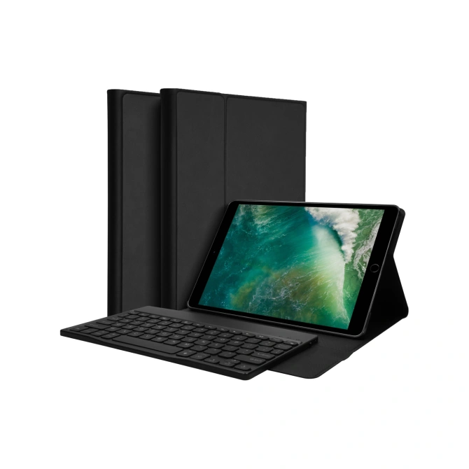 Accezz Bluetooth Keyboard Bookcase Apple iPad 6 (2018) 9.7 inch / iPad 5 (2017) 9.7 inch - AZERTY / FR - Zwart