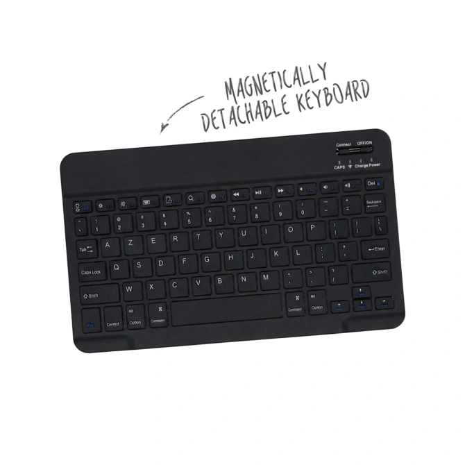 Accezz Bluetooth Keyboard Bookcase Apple iPad 6 (2018) 9.7 inch / iPad 5 (2017) 9.7 inch - AZERTY / FR - Zwart