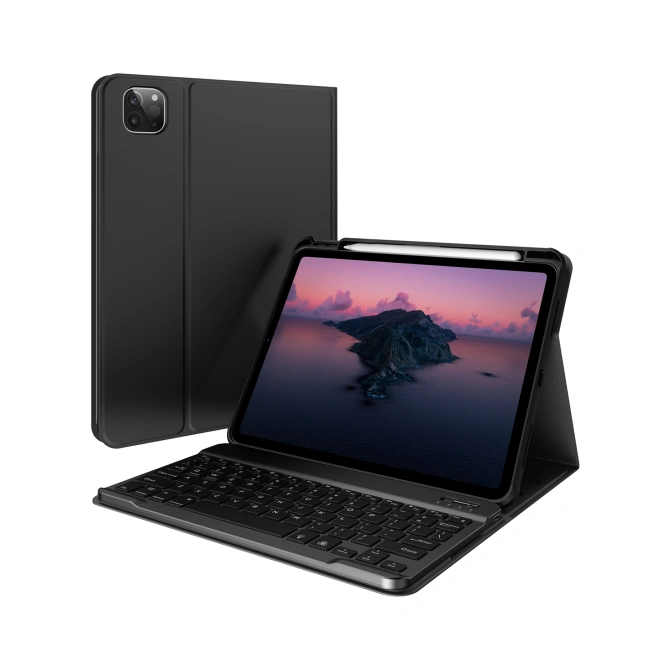Accezz Bluetooth Keyboard Bookcase Apple iPad Air 11 inch (2026) M4 / (2025) M3 / (2024) M2 / Air 5 (2022) / Air 4 (2020) / Pro 11 (18/20/21/22) - QWERTY / NL - Zwart