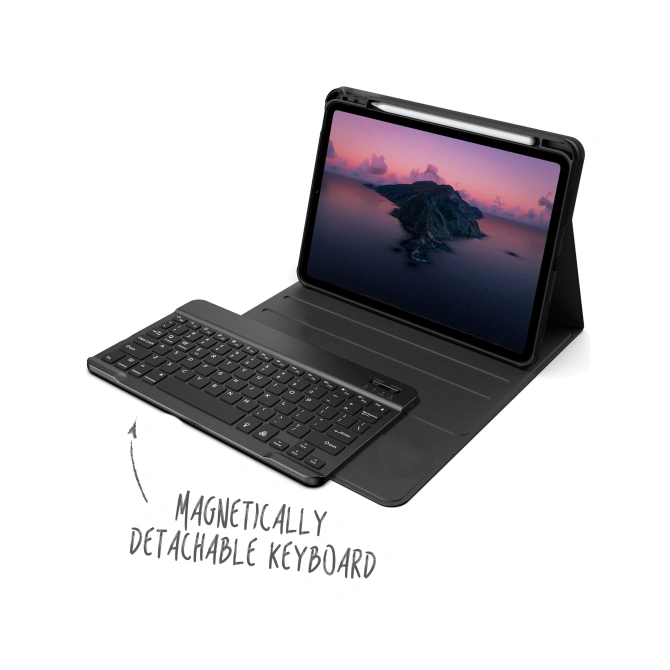 Accezz Bluetooth Keyboard Bookcase Apple iPad Air 11 inch (2026) M4 / (2025) M3 / (2024) M2 / Air 5 (2022) / Air 4 (2020) / Pro 11 (18/20/21/22) - QWERTY / NL - Zwart