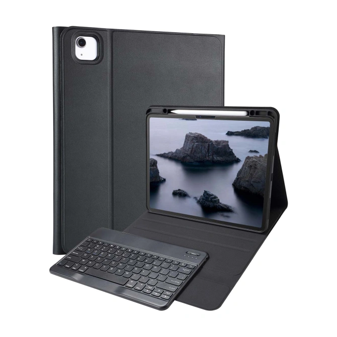 Accezz Bluetooth Keyboard Bookcase Apple iPad Air 13 inch (2026) M4 / (2025) M3 / (2024) M2 - AZERTY / FR - Zwart