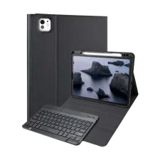 Accezz Bluetooth Keyboard Bookcase Apple iPad Pro 11 (2025) M5 / (2024) M4 - QWERTY / NL - Zwart Accezz Bluetooth Keyboard Bookcase Apple iPad Pro 11 (2025) M5 / (2024) M4 - QWERTY / NL - Zwart