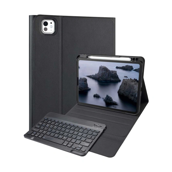 Accezz Bluetooth Keyboard Bookcase Apple iPad Pro 11 (2025) M5 / (2024) M4 - QWERTY / NL - Zwart