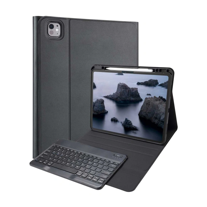 Accezz Bluetooth Keyboard Bookcase Apple iPad Pro 13 (2025) M5 / (2024) M4 - QWERTY / NL - Zwart