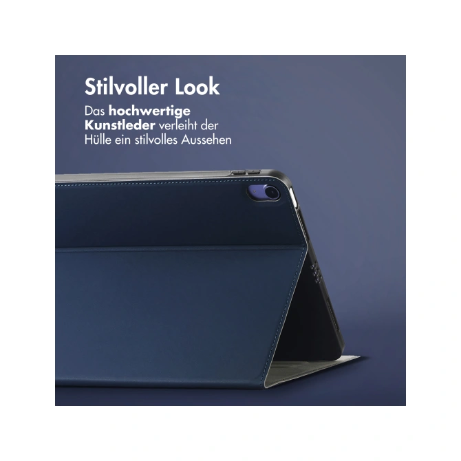 Accezz Classic Tablet Case Apple iPad 11 (2025) 11 inch A16 / iPad 10 (2022) 10.9 inch - Donkerblauw