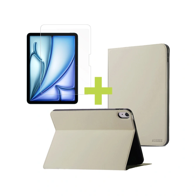 Accezz Classic Tablet Case Apple iPad 11 (2025) 11 inch A16 / iPad 10 (2022) 10.9 inch - Greige