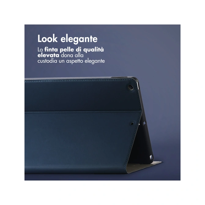 Accezz Classic Tablet Case Apple iPad 9 (2021) 10.2 inch / iPad 8 (2020) 10.2 inch / iPad 7 (2019) 10.2 inch - Donkerblauw