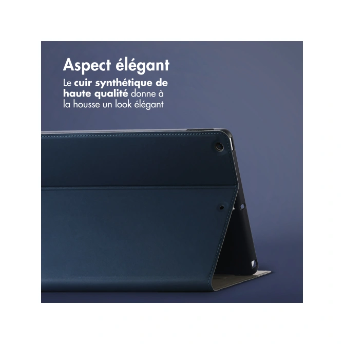 Accezz Classic Tablet Case Apple iPad 9 (2021) 10.2 inch / iPad 8 (2020) 10.2 inch / iPad 7 (2019) 10.2 inch - Donkerblauw