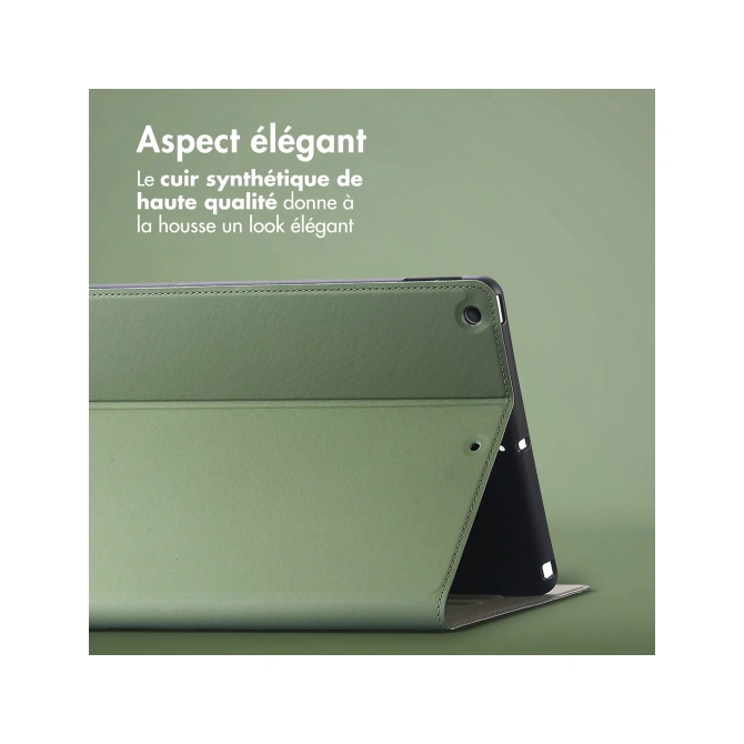Accezz Classic Tablet Case Apple iPad 9 (2021) 10.2 inch / iPad 8 (2020) 10.2 inch / iPad 7 (2019) 10.2 inch - Groen