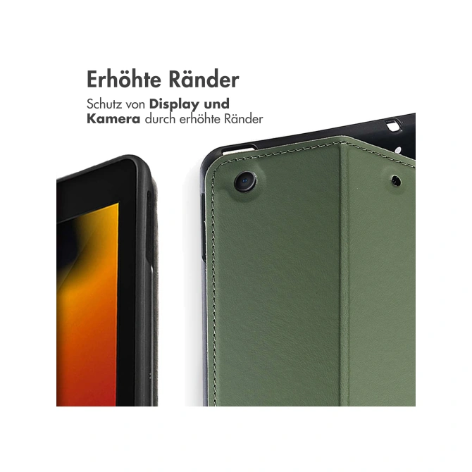 Accezz Classic Tablet Case Apple iPad 9 (2021) 10.2 inch / iPad 8 (2020) 10.2 inch / iPad 7 (2019) 10.2 inch - Groen