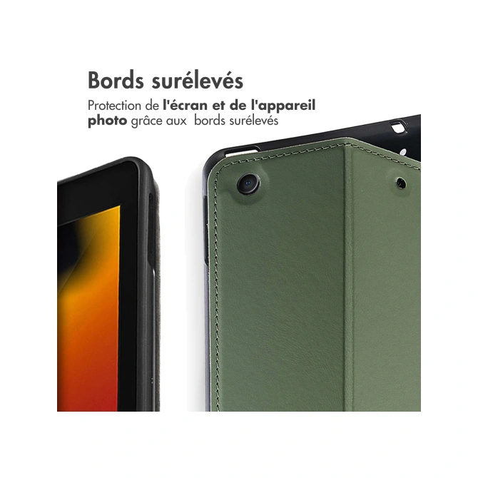 Accezz Classic Tablet Case Apple iPad 9 (2021) 10.2 inch / iPad 8 (2020) 10.2 inch / iPad 7 (2019) 10.2 inch - Groen