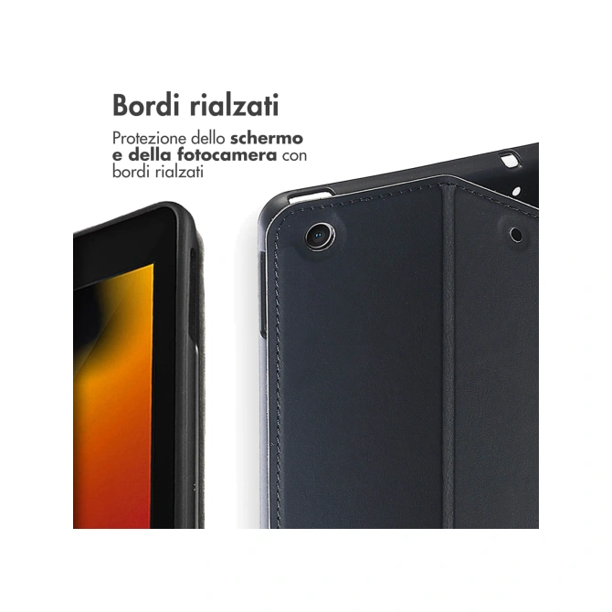 Accezz Classic Tablet Case Apple iPad 9 (2021) 10.2 inch / iPad 8 (2020) 10.2 inch / iPad 7 (2019) 10.2 inch - Zwart