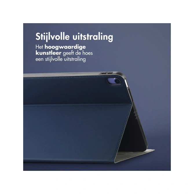Accezz Classic Tablet Case Apple iPad Air 11 inch (2026) M4 / (2025) M3 / (2024) M2 / Air 5 (2022) / Air 4 (2020) - Donkerblauw