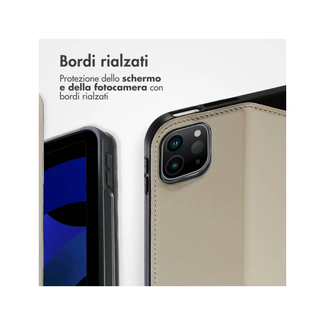 Accezz Classic Tablet Case Apple iPad Pro 11 (2018/2020/2021/2022) / Air 5 (2022) / Air 4 (2020) - Greige