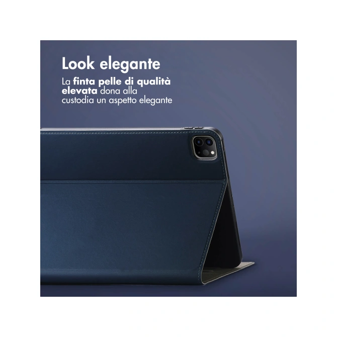 Accezz Classic Tablet Case Apple iPad Pro 12.9 (2020/2021/2022) - Donkerblauw