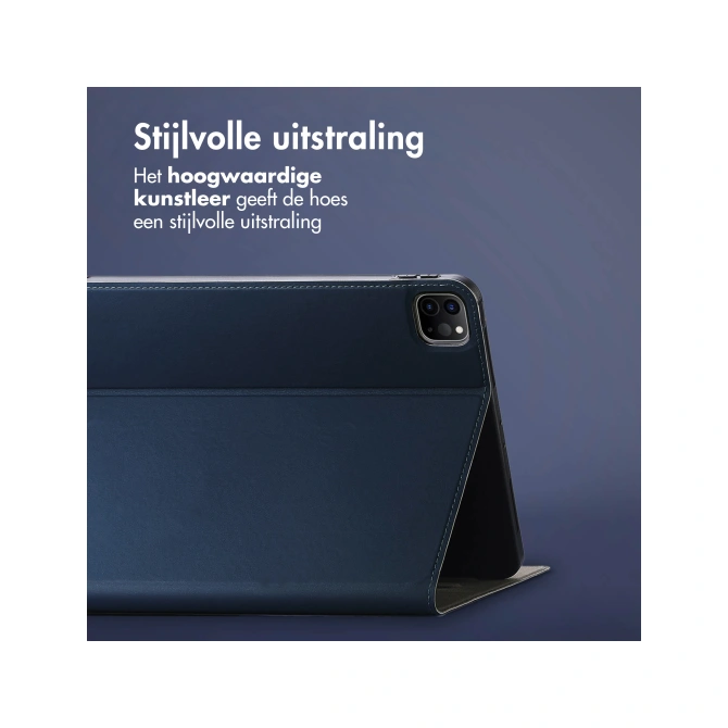 Accezz Classic Tablet Case Apple iPad Pro 12.9 (2020/2021/2022) - Donkerblauw